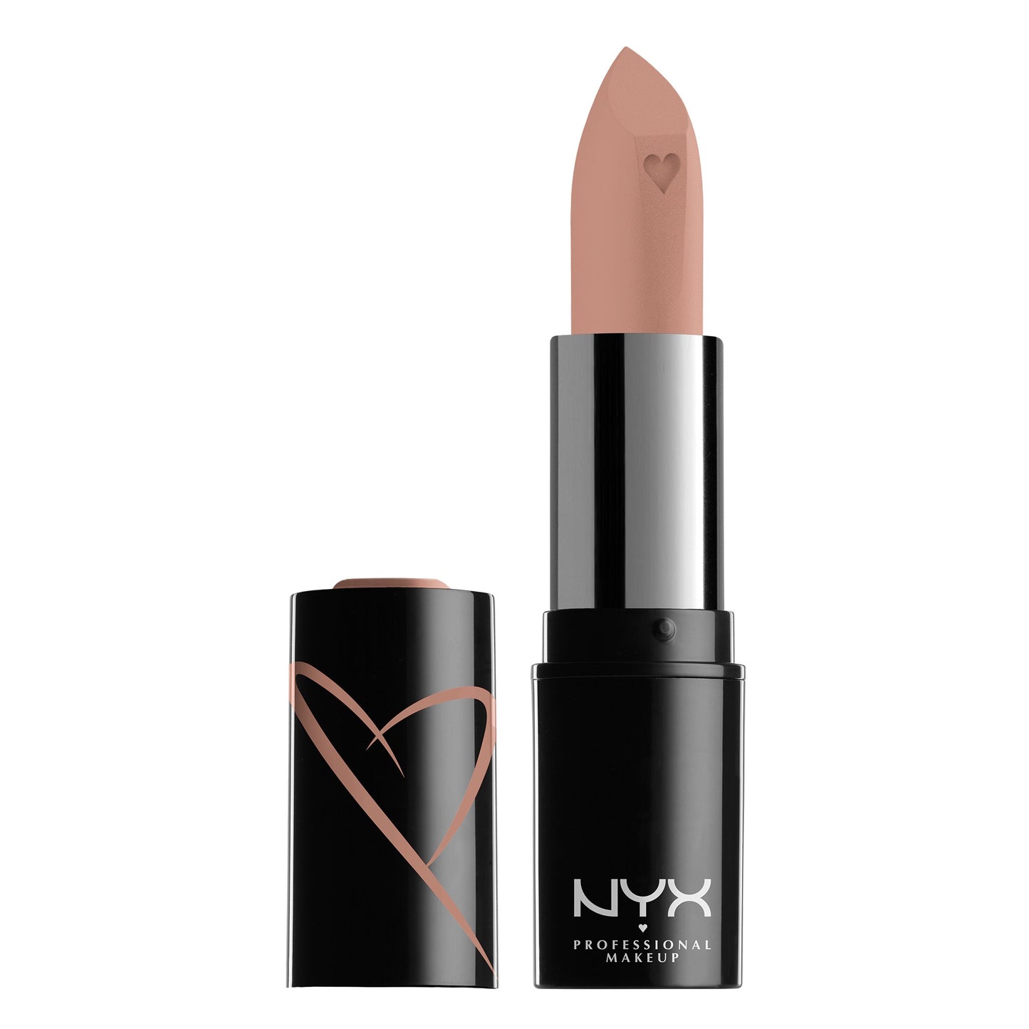 NYX Shout Loud Satin Lipstick, infused with mango and shea butter,