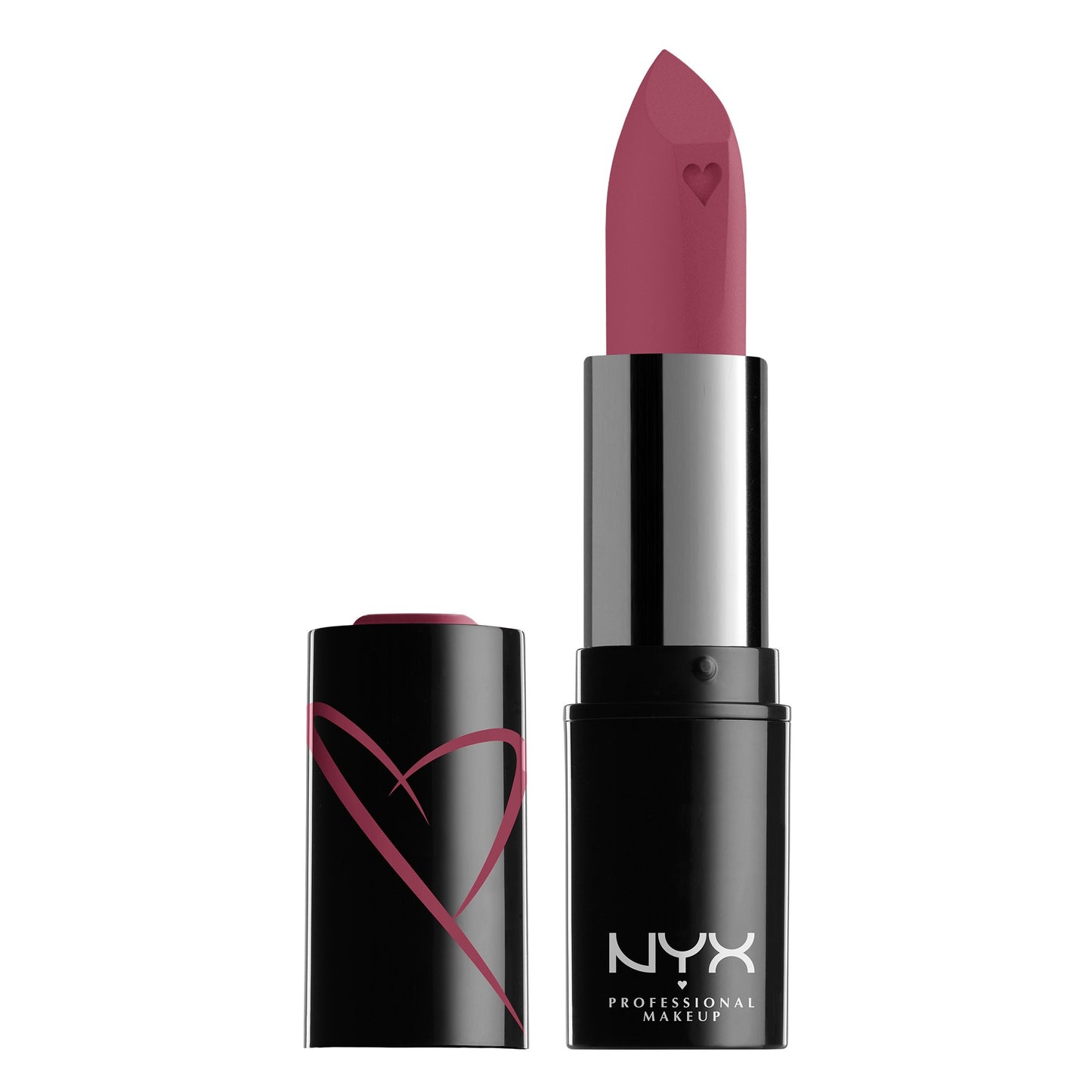 NYX Shout Loud Satin Lipstick, infused with mango and shea butter,