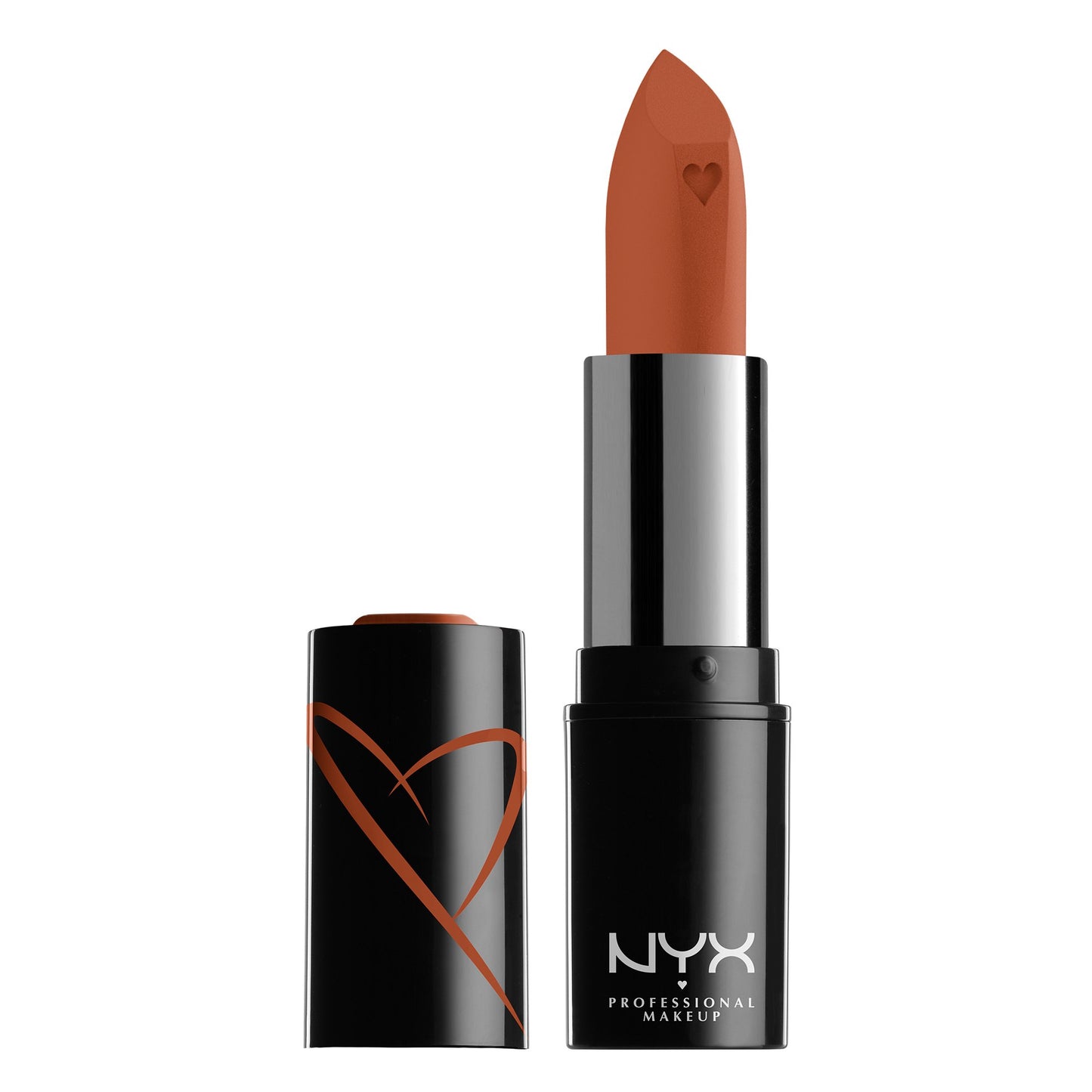 NYX Shout Loud Satin Lipstick, infused with mango and shea butter,