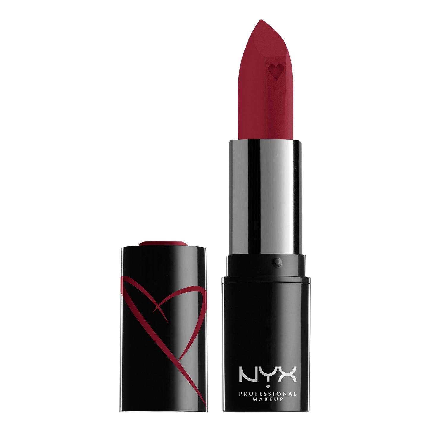 NYX Shout Loud Satin Lipstick, infused with mango and shea butter,