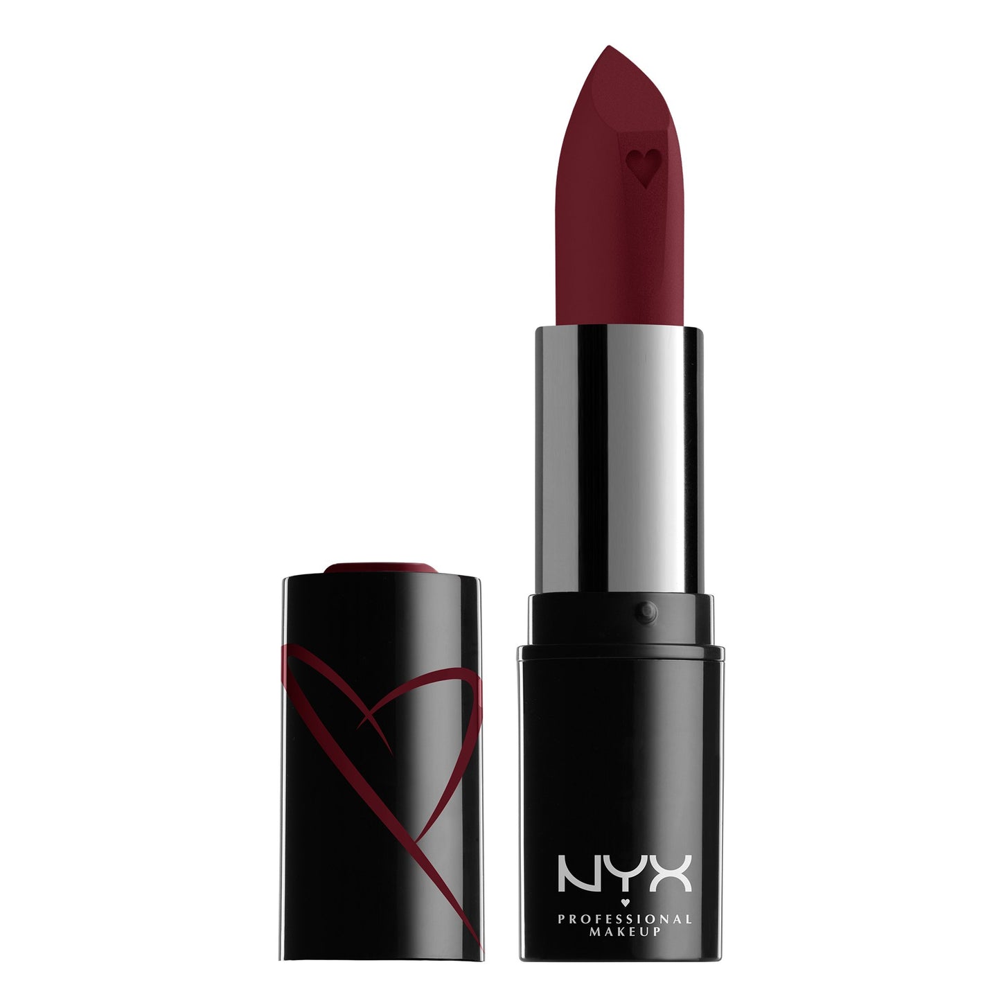 NYX Shout Loud Satin Lipstick, infused with mango and shea butter,