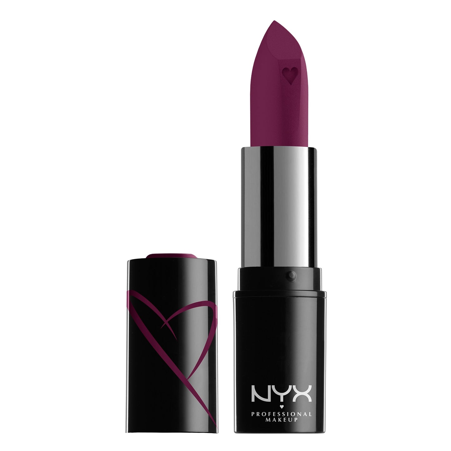 NYX Shout Loud Satin Lipstick, infused with mango and shea butter,