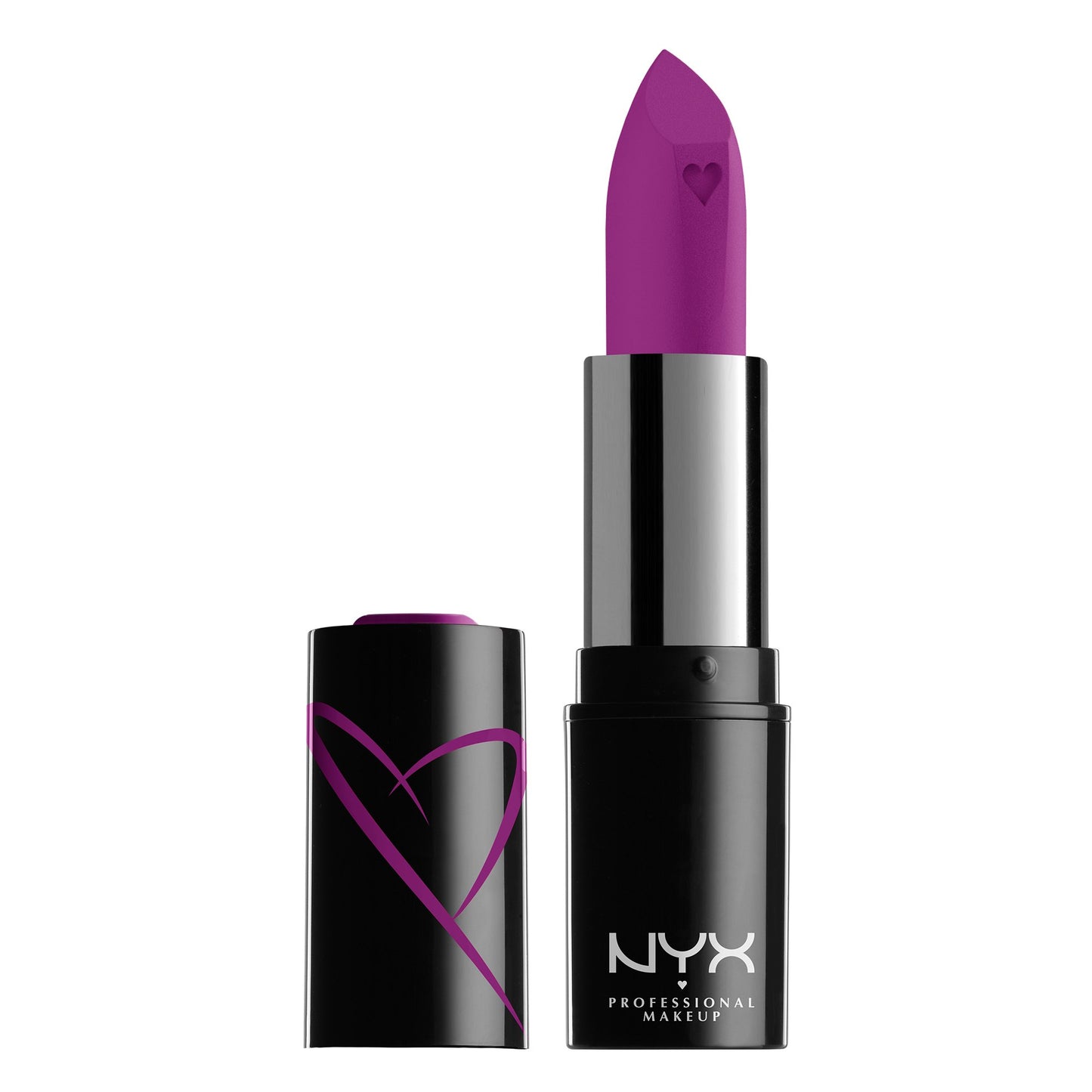 NYX Shout Loud Satin Lipstick, infused with mango and shea butter,