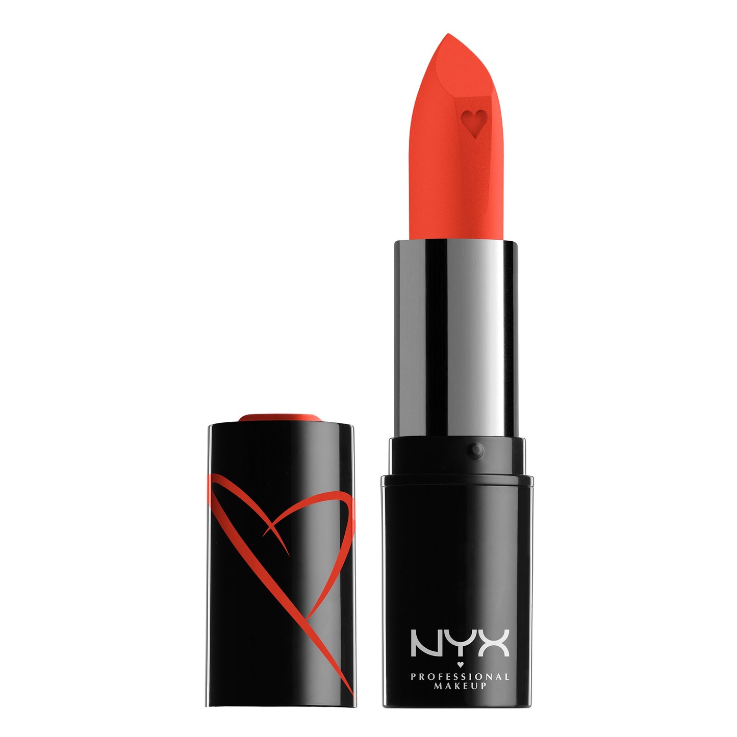NYX Shout Loud Satin Lipstick, infused with mango and shea butter,