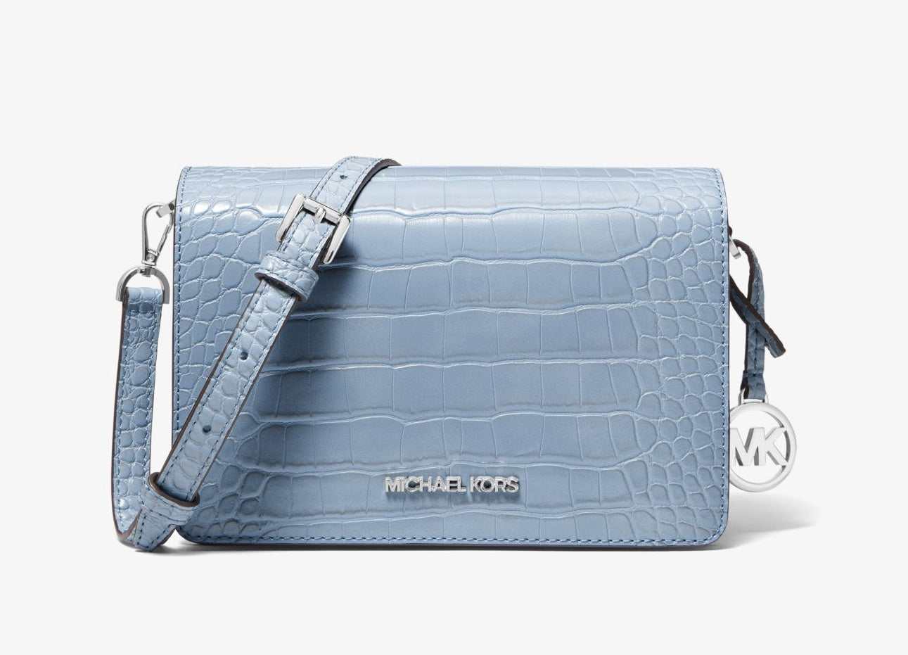 Michael Kors Small Crocodile Embossed Crossbody Bag,