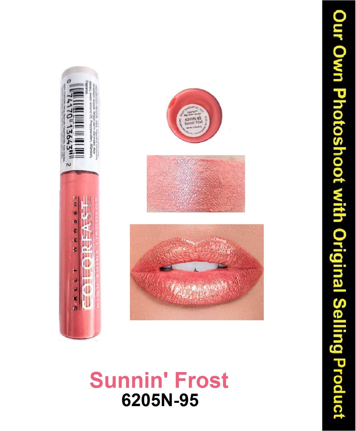 Sally Hansen Colorfast High Shine Lipcolor/ Lip Gloss, Sunnin' Frost
