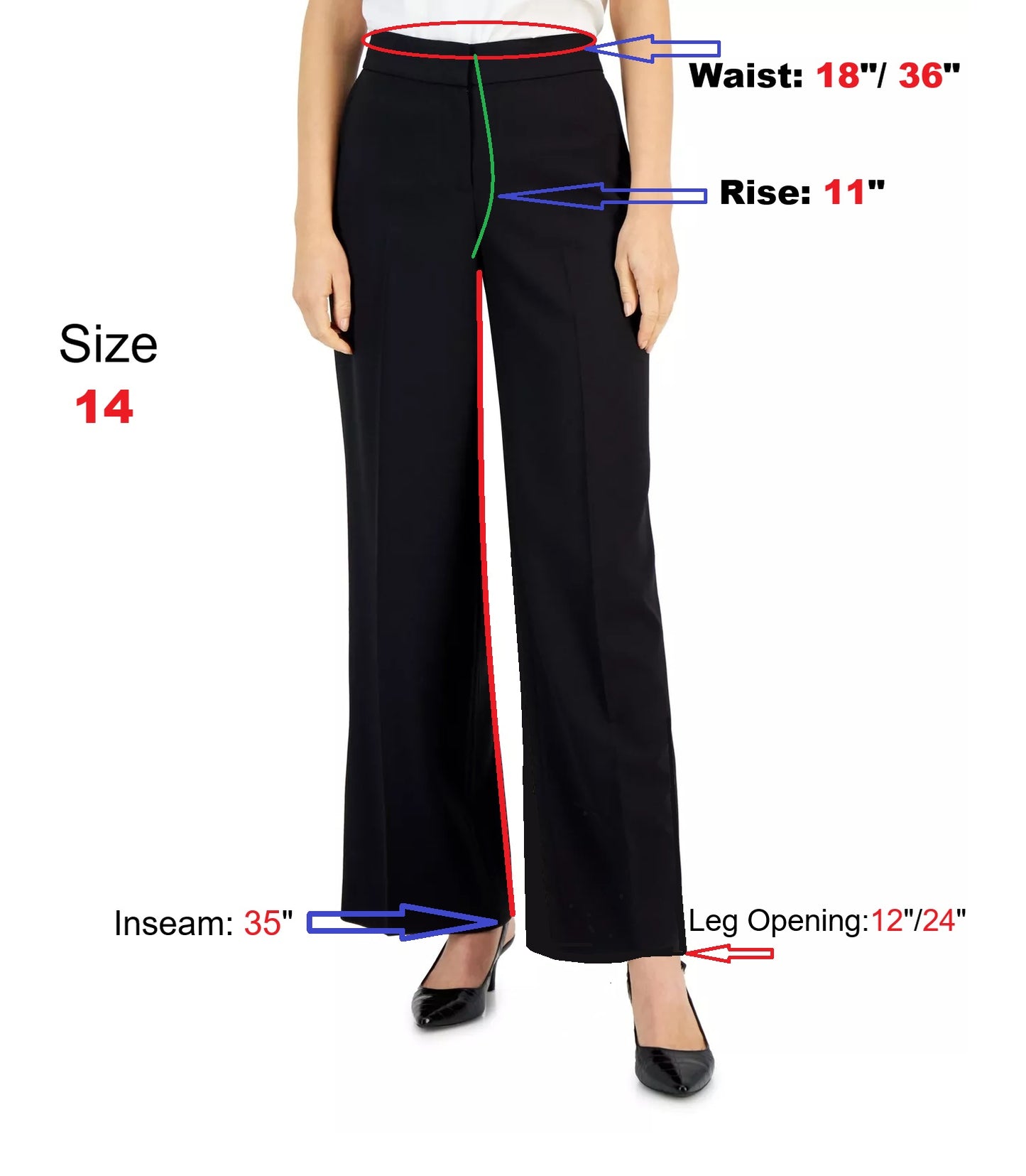 Tahari Asl Wide Leg Pants. 14