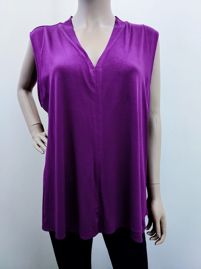 Alfani V-Neck Seamed Sleeveless Tank Top,