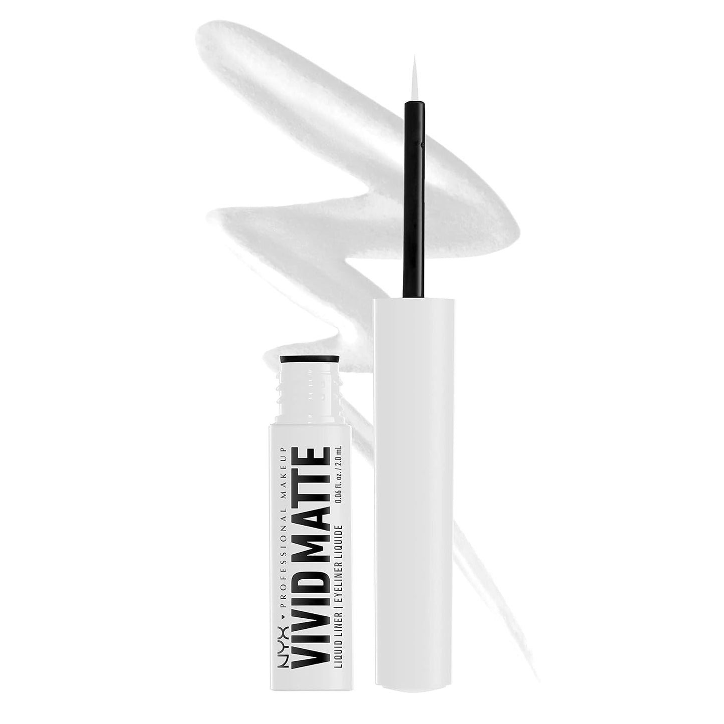 NYX Professional Makeup Vivid Matte Liquid Liner, VMLL02 White