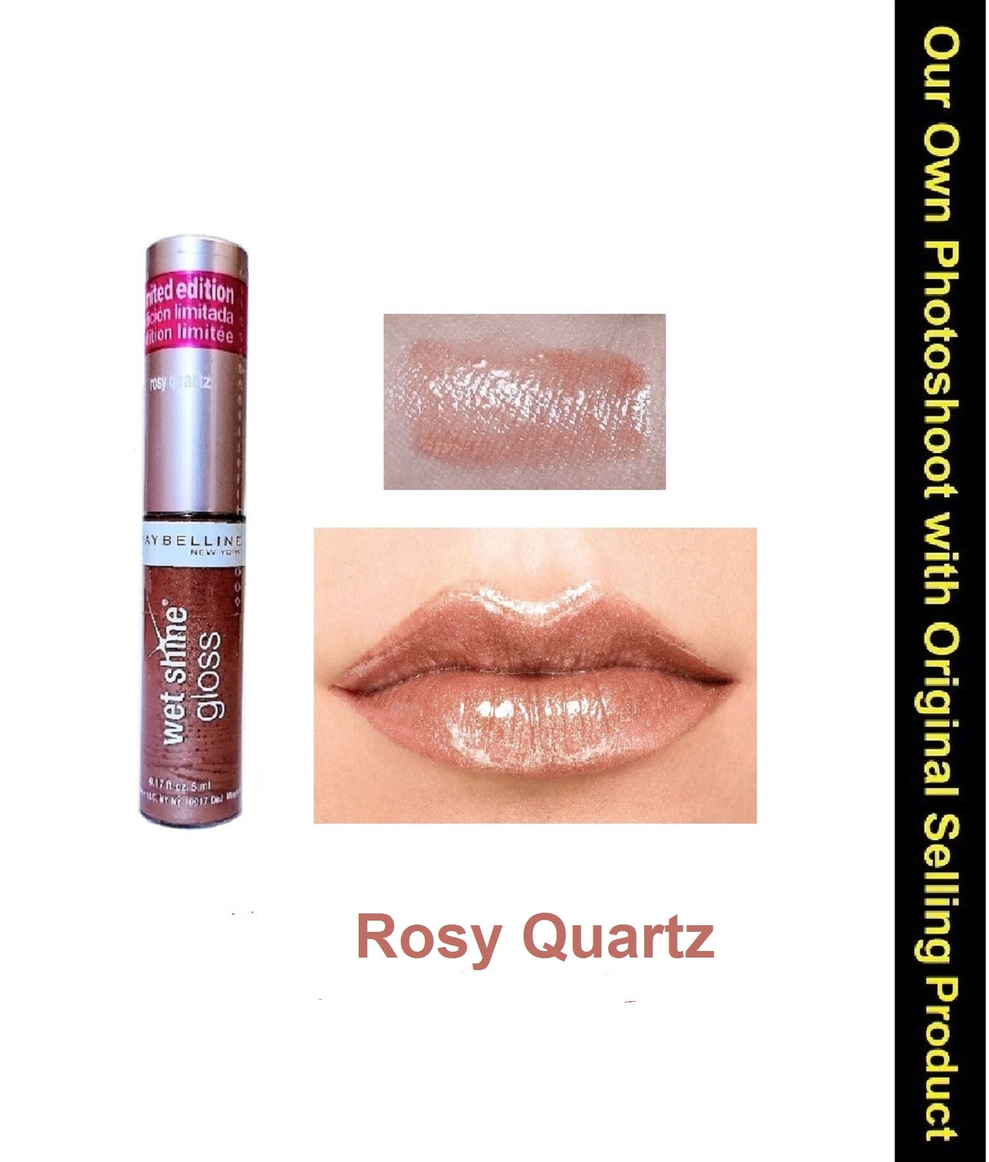 Maybelline Wet Shine Lip Gloss Limited Edition, Rosy Quartz