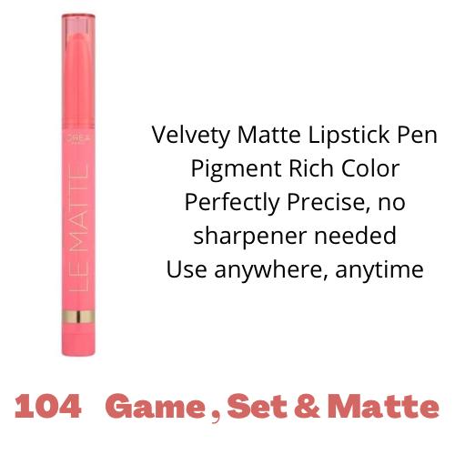 L'Oreal Paris Colour Riche Le Matte Lipstick Pen,