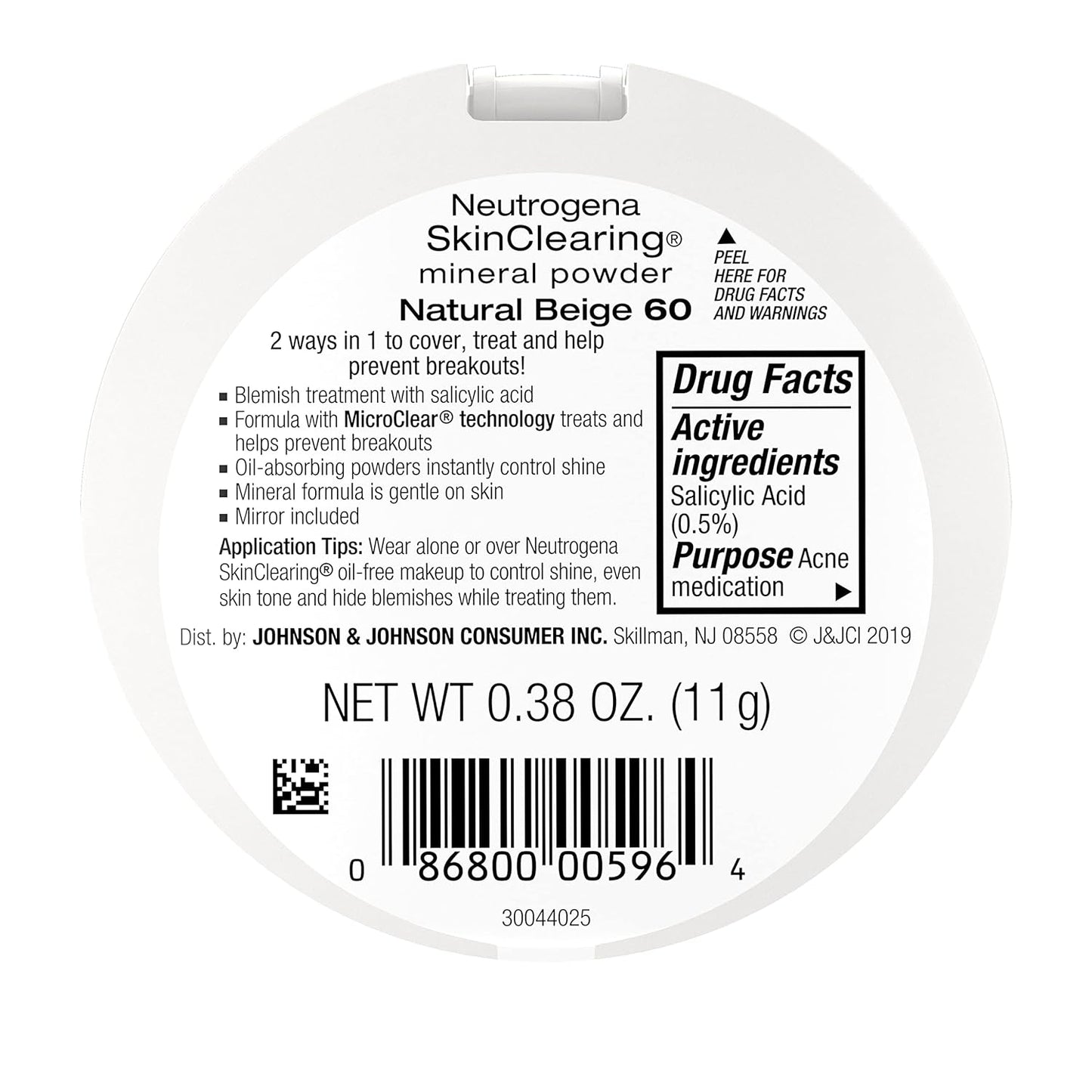 Neutrogena Skin Clearing Mineral Acne Face Powder,