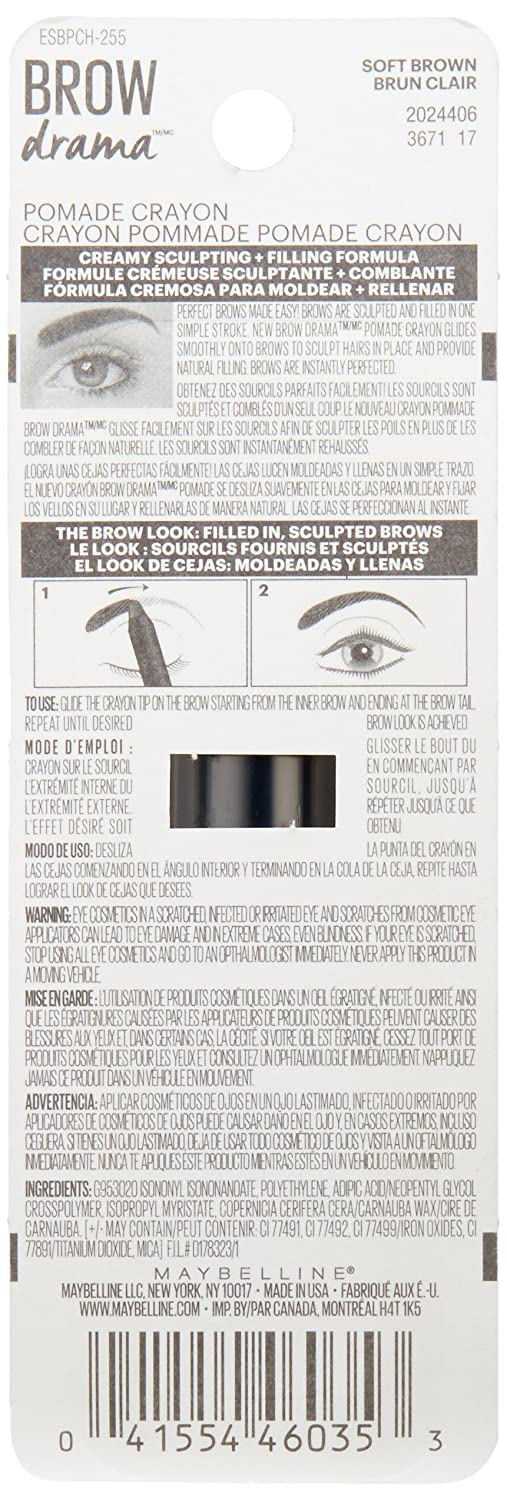 Maybelline Brow Drama Pomade Crayon,