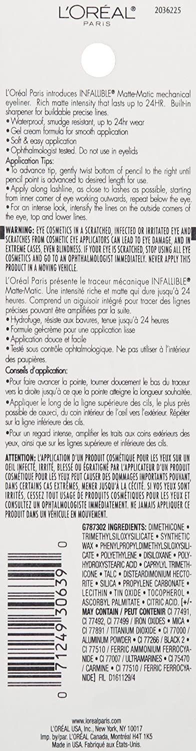 L'OREAL INFALLIBLE MATTE-MATIC MECHANICAL EYE LINER,