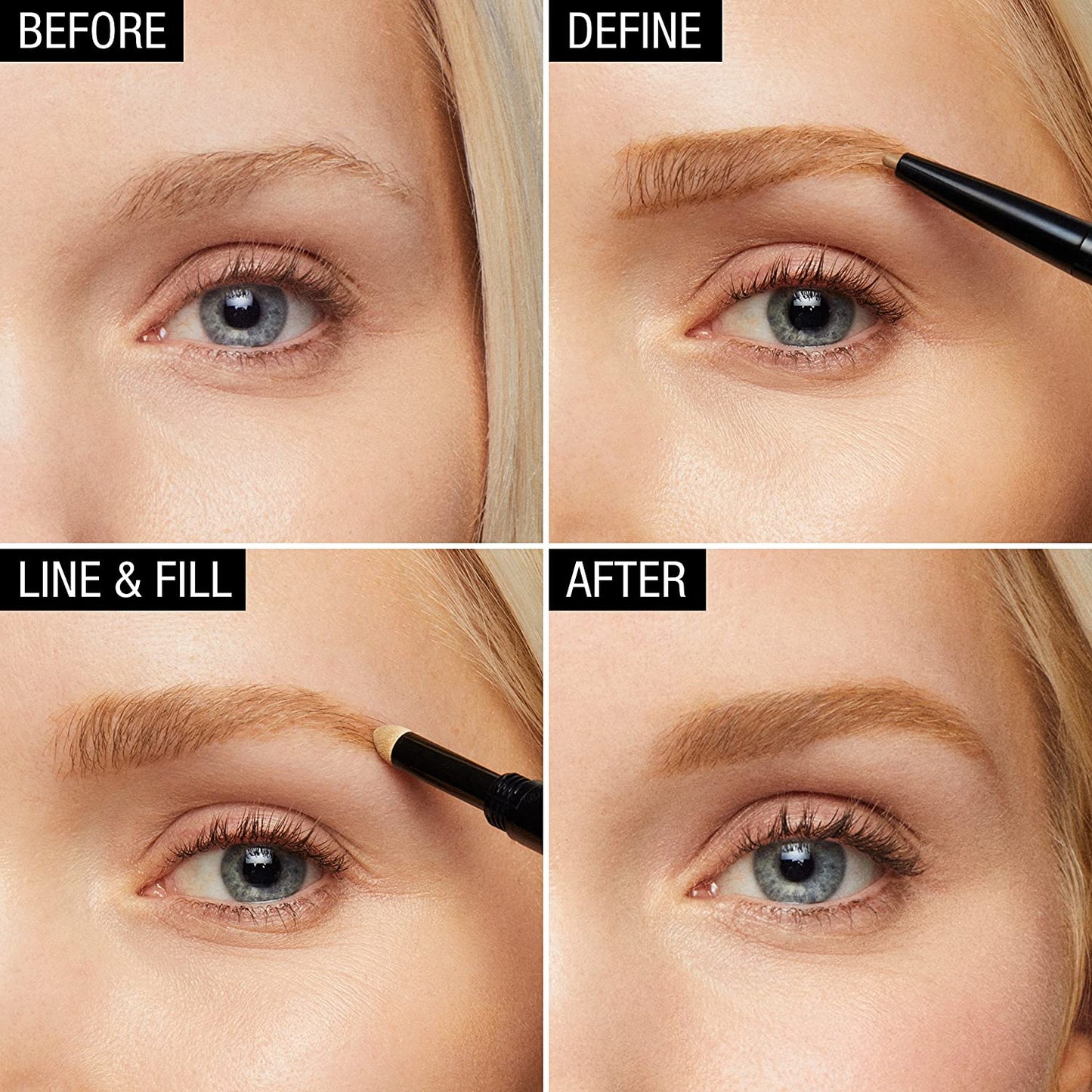 Maybelline New York Brow Define Plus Fill Duo Pencils,