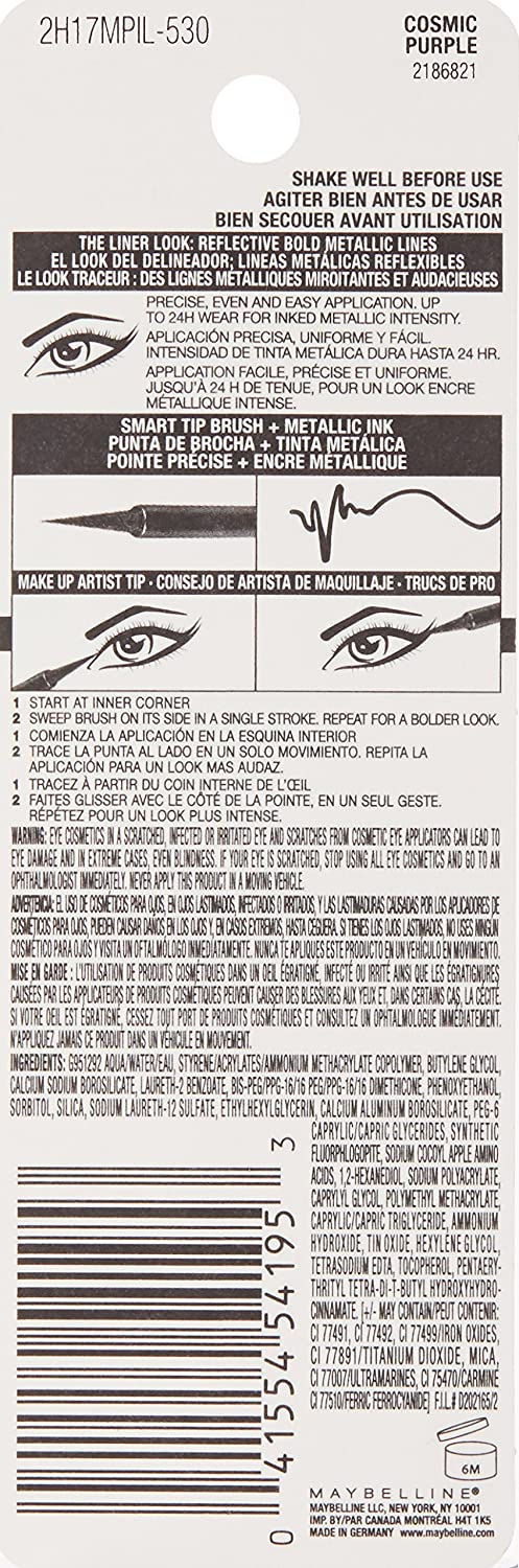 Maybelline New York Master Precise Ink Metallic Liquid Coating,