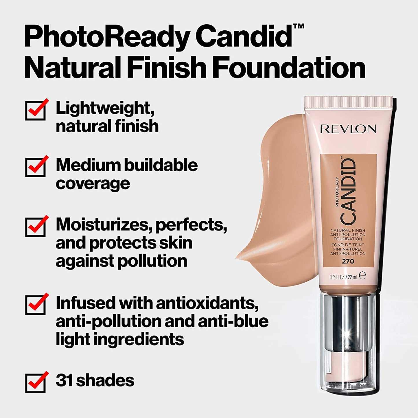 Revlon Photo Ready Candid Natural Finish Anti-Pollution Foundation,