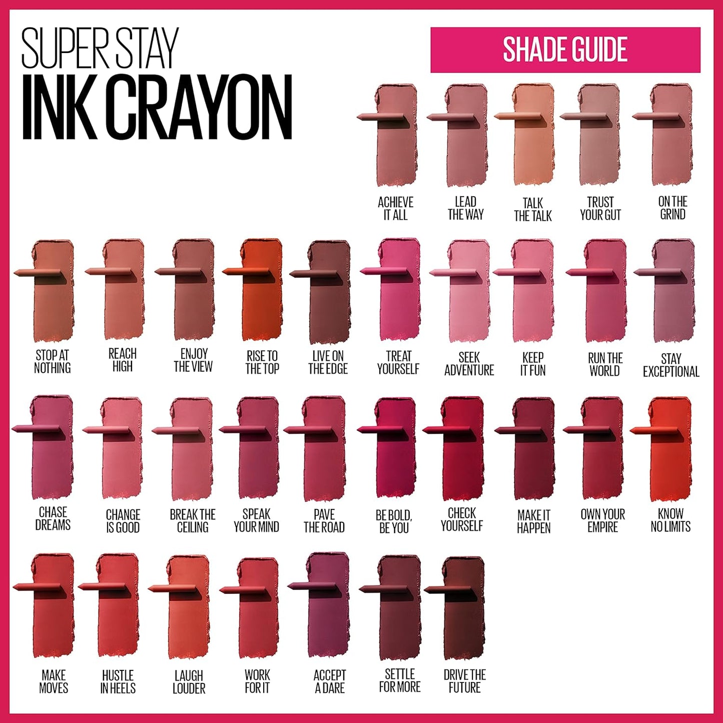 Maybelline SuperStay Ink Crayon Matte Lipstick,