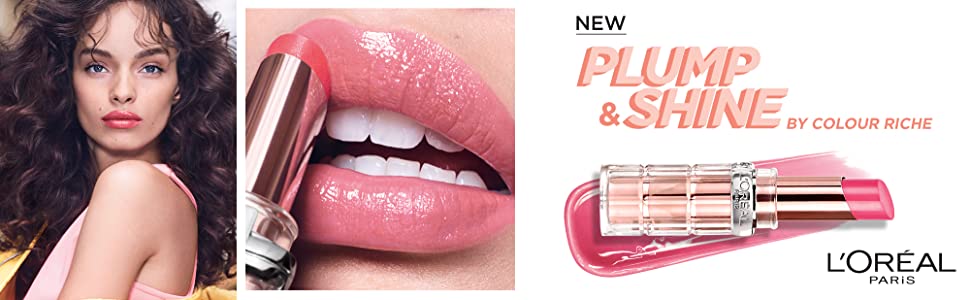 L'Oreal Paris Makeup Color Riche Plump & Shine Lipstick,