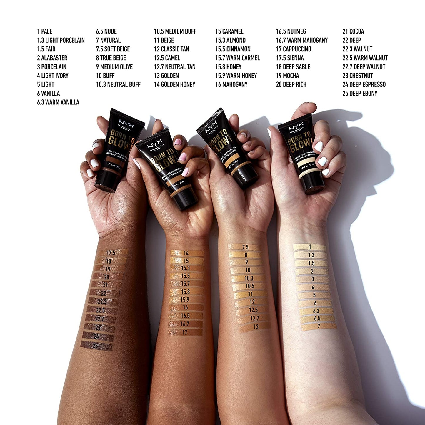 NYX Professional Makeup Born To Glow! Naturally Radiant Foundation,
