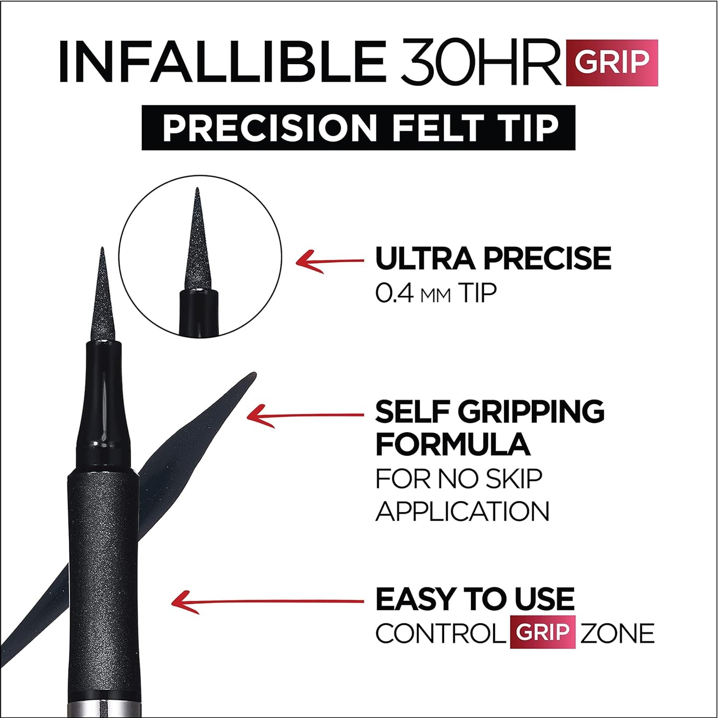 L’Oreal Paris Infallible Grip Precision Felt Up To 30HRs Eyeliner,