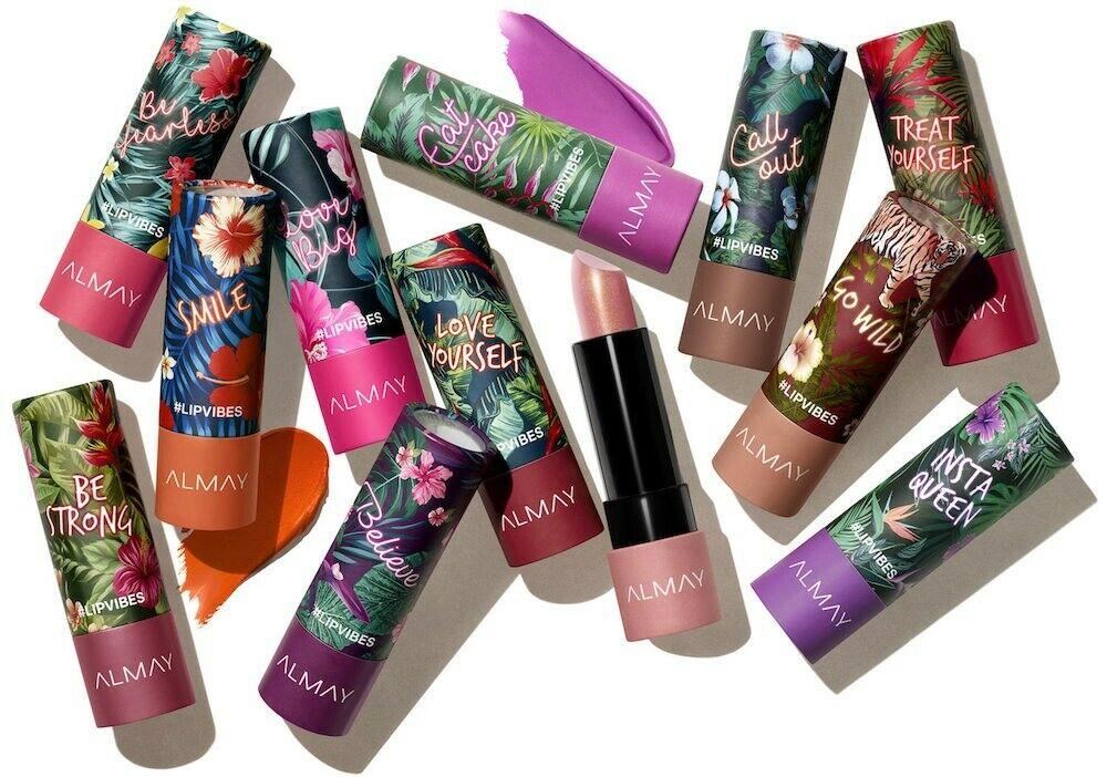 Almay Lip Vibes Lipstick with Vitamin E Oil & Shea Butter,