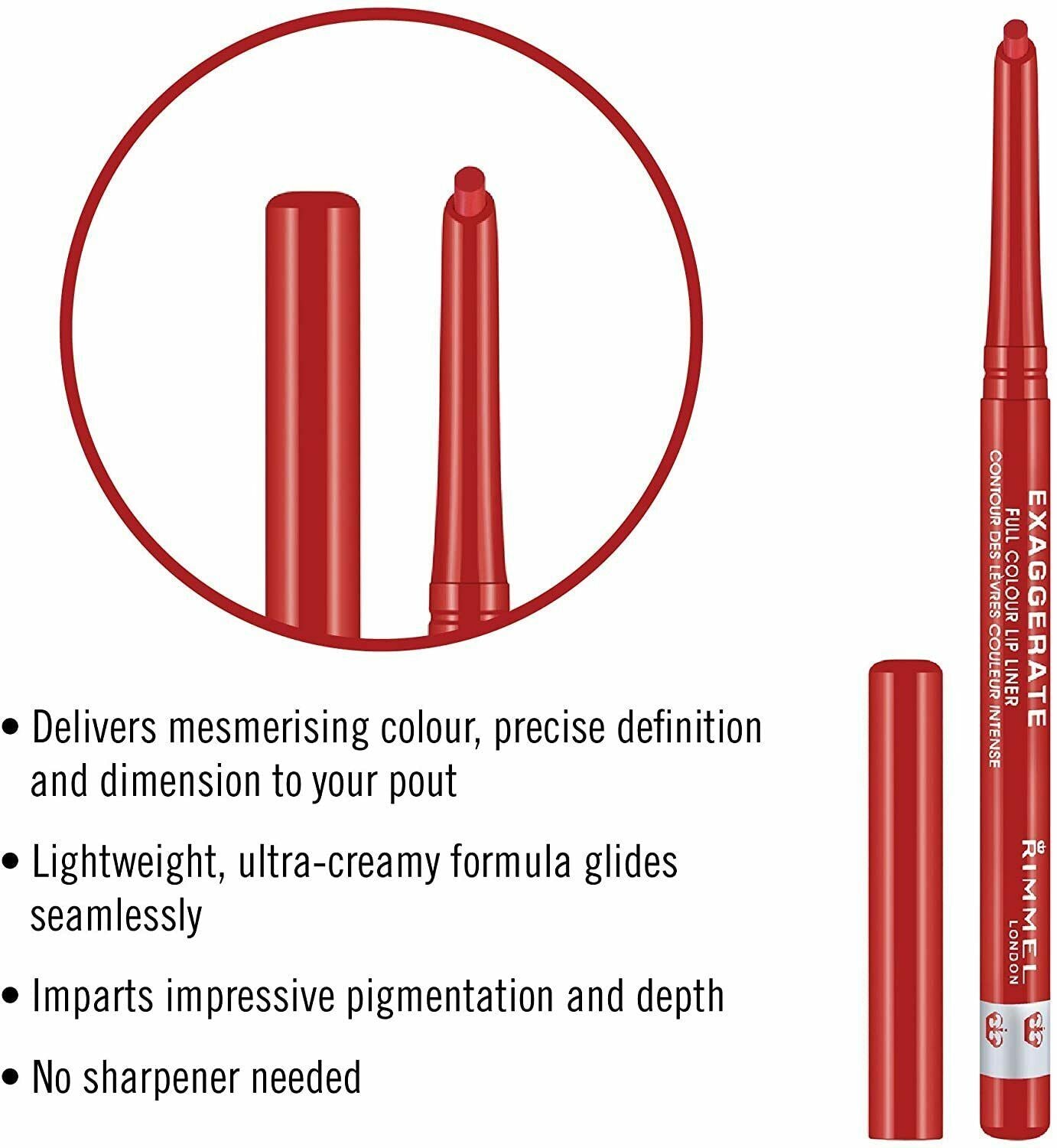 Rimmel Exaggerate Automatic Lip Liner,