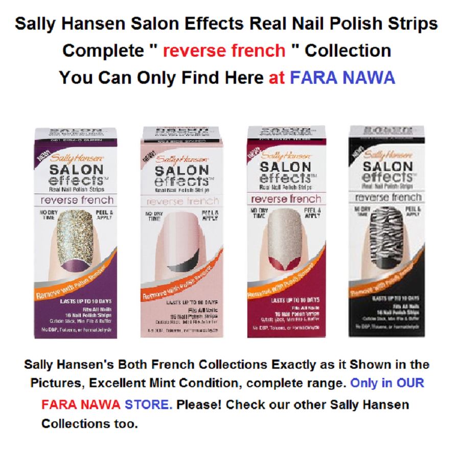 Sally Hansen Salon Effects Real Nail Polish Strips, FRENCH MANI & REVERSE FRENCH