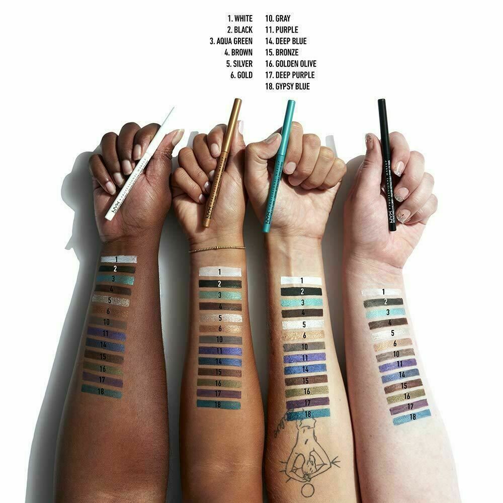 NYX PROFESSIONAL Mechanical Retractable Waterproof Eye Liner Pencil,