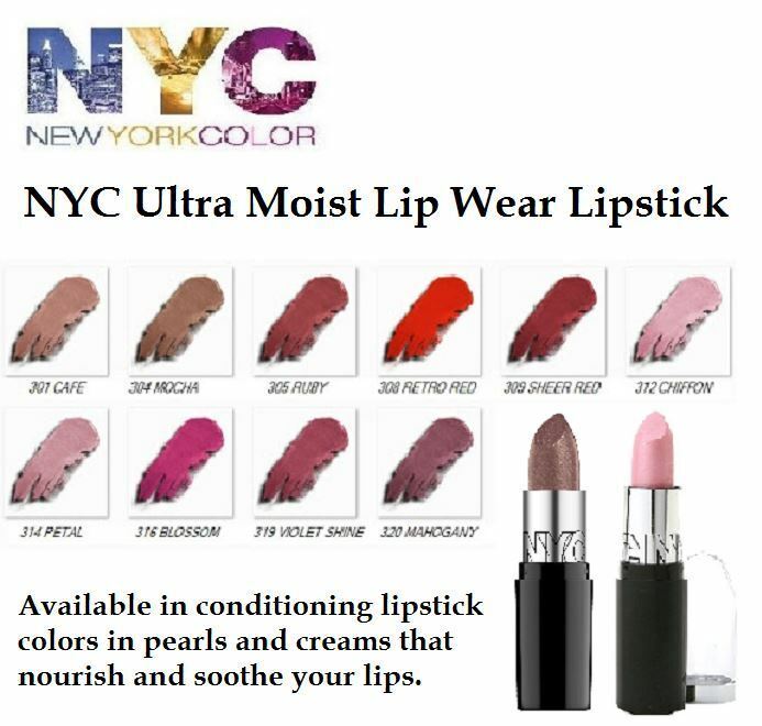 NYC New York Color Ultra Moist Lipwear Lipstick,