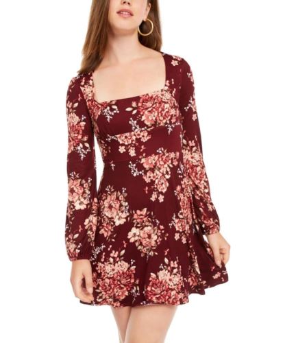 B Darlin Juniors' Long-Sleeve Emma Dress, Size 13/14