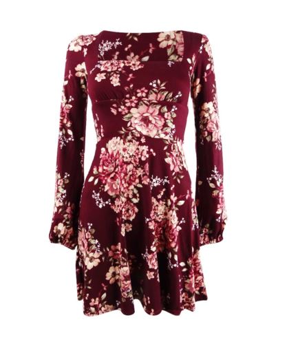 B Darlin Juniors' Long-Sleeve Emma Dress, Size 13/14