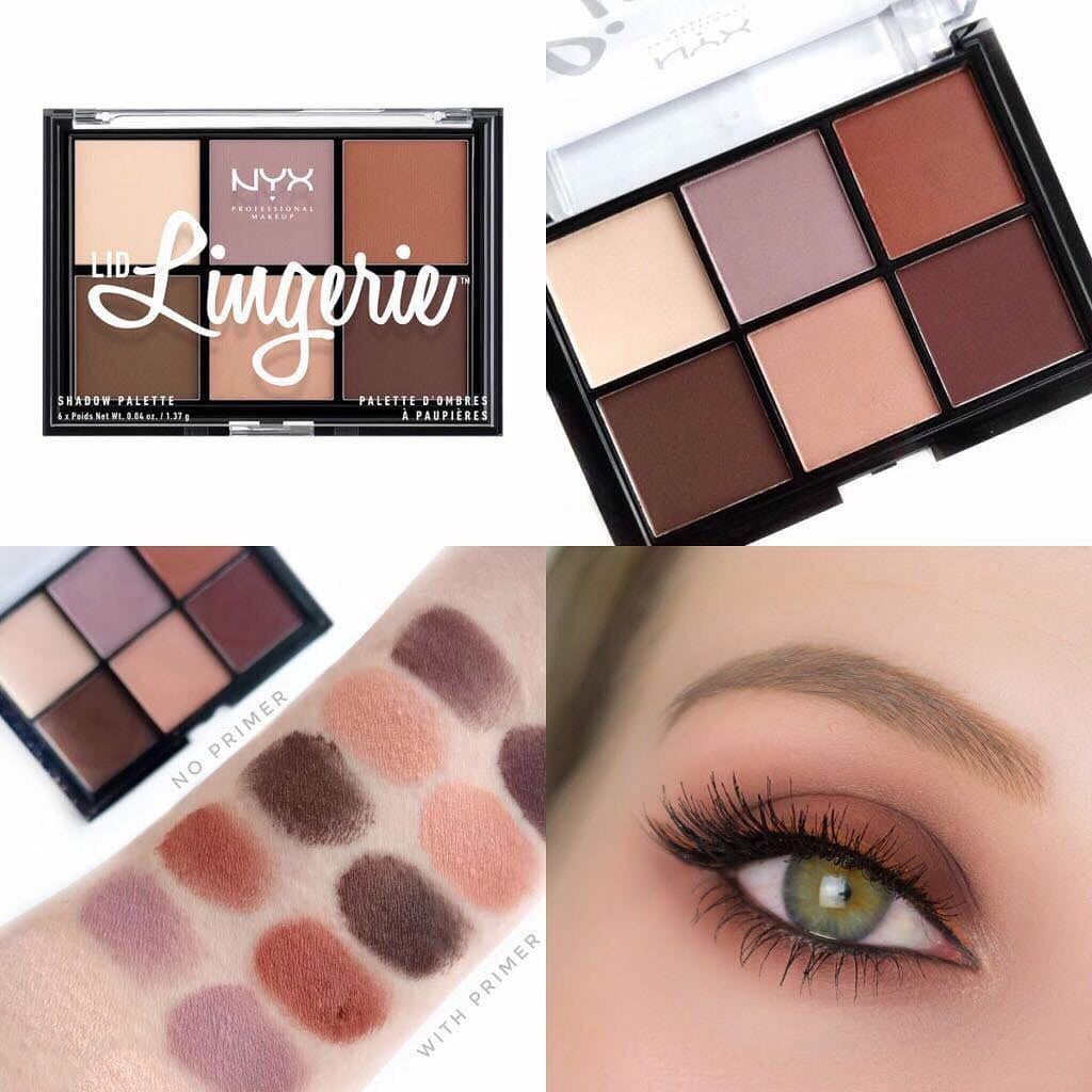 NYX PROFESSIONAL MAKEUP Lid Lingerie Shadow Palette, Eyeshadow Palette