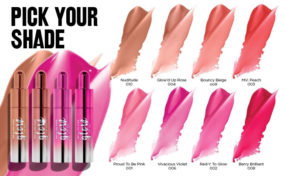 Revlon Kiss Glow Lip Oil,