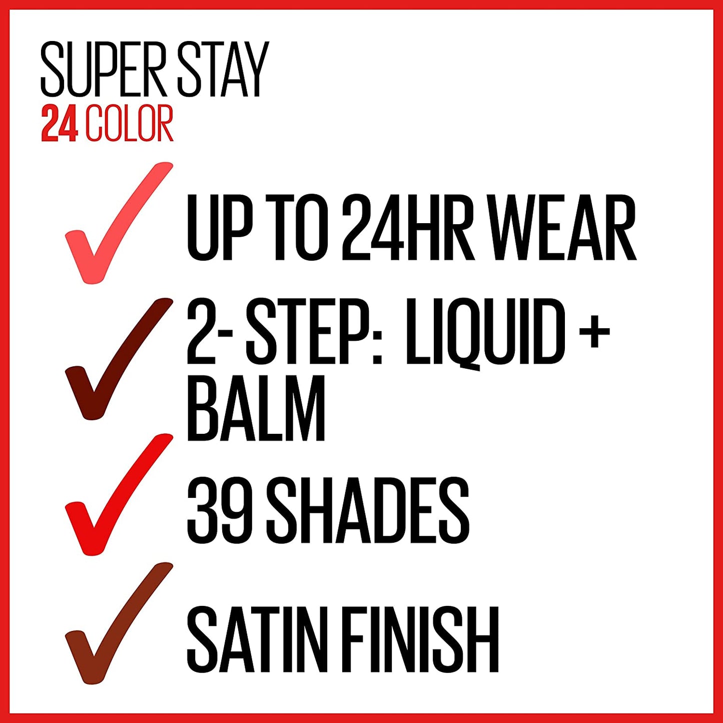 Maybelline Super Stay 24 Hrs. 2-Step Liquid Lipstick Makeup,