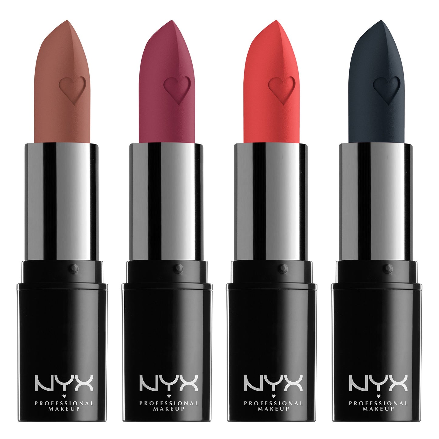 NYX Shout Loud Satin Lipstick, infused with mango and shea butter,