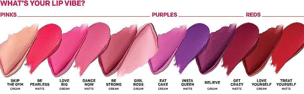 Almay Lip Vibes Lipstick with Vitamin E Oil & Shea Butter,