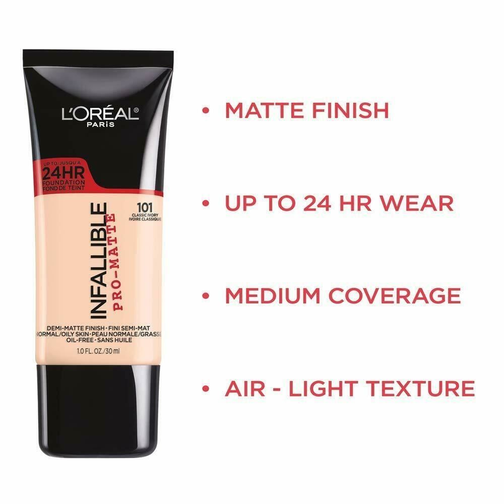 L'oreal Paris Infallible 24Hr Pro-Matte Foundation,