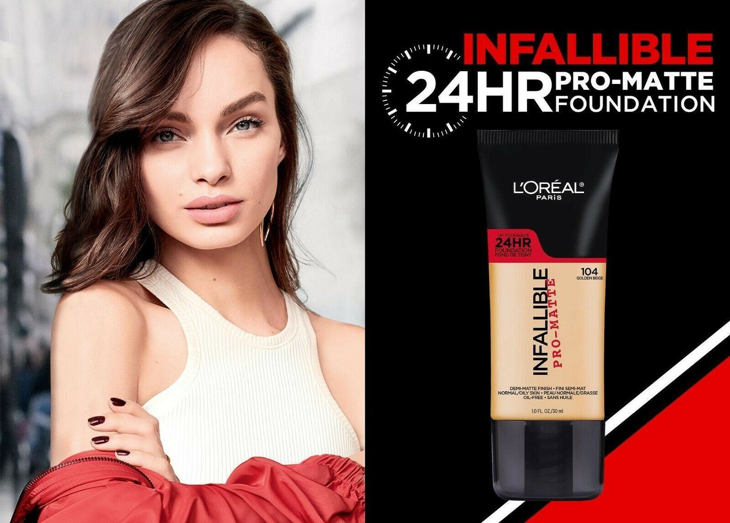 L'oreal Paris Infallible 24Hr Pro-Matte Foundation,