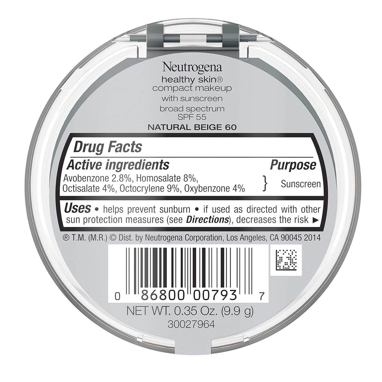 Neutrogena Healthy Skin Compact Lightweight Cream With Vitamin E Foundation,