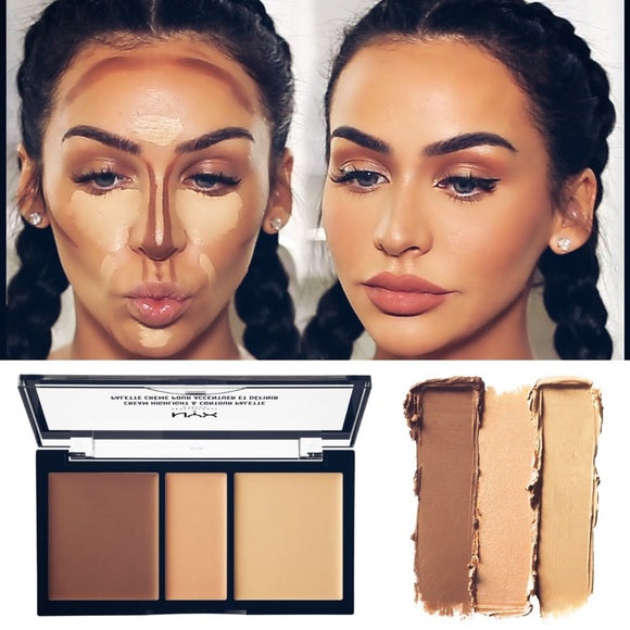 NYX PROFESSIONAL MAKEUP Cream Highlight & Contour Palette,