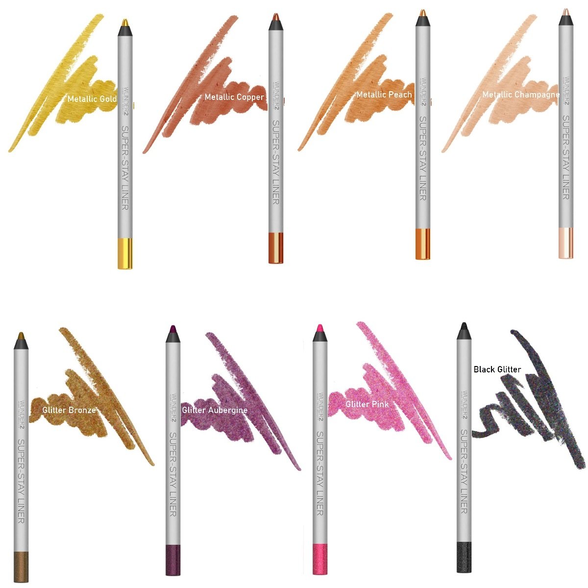 Wunder2 SUPER-STAY LINER Makeup Eyeliner Pencil Long Lasting Waterproof,