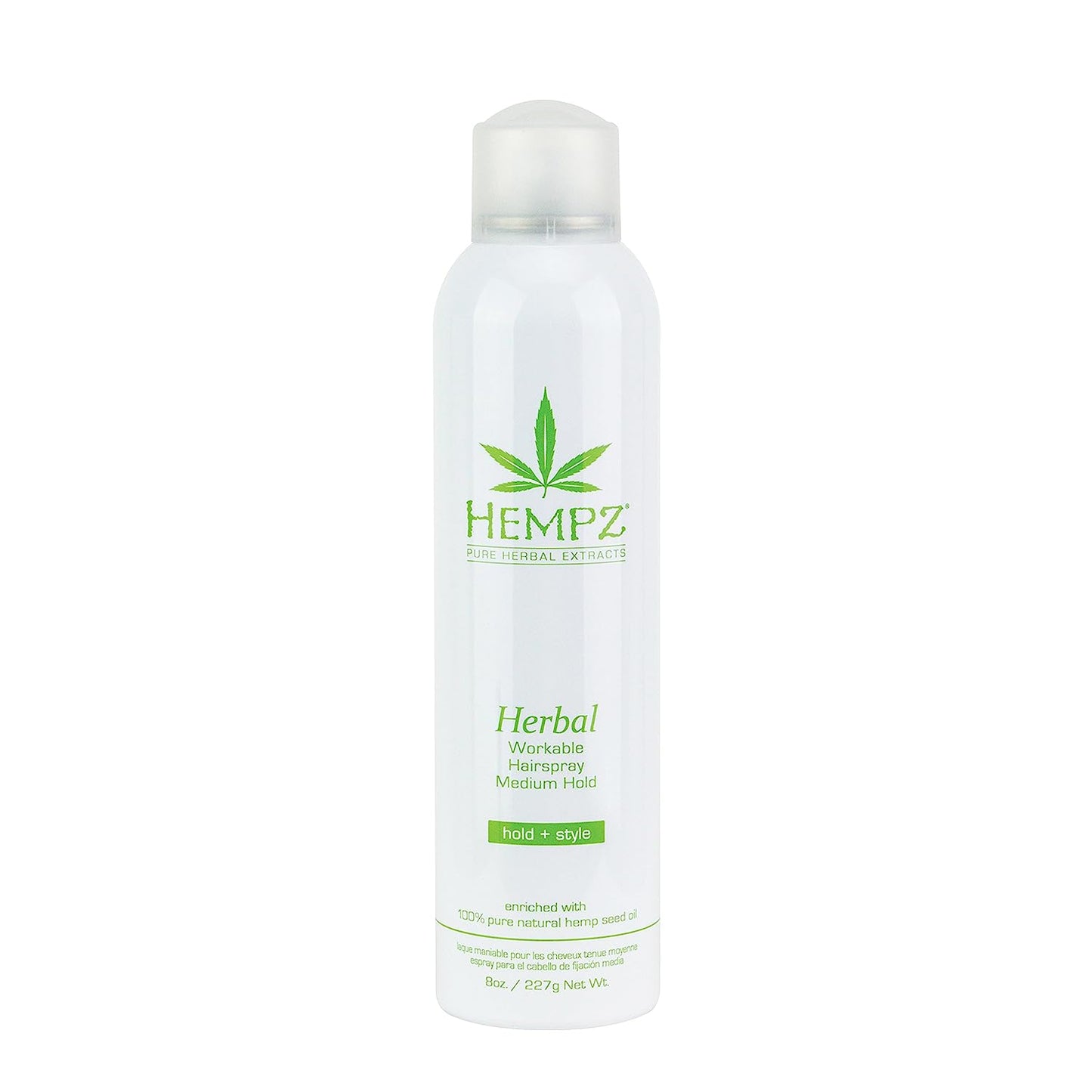 Hempz Herbal Workable Medium Hairspray, 8oz