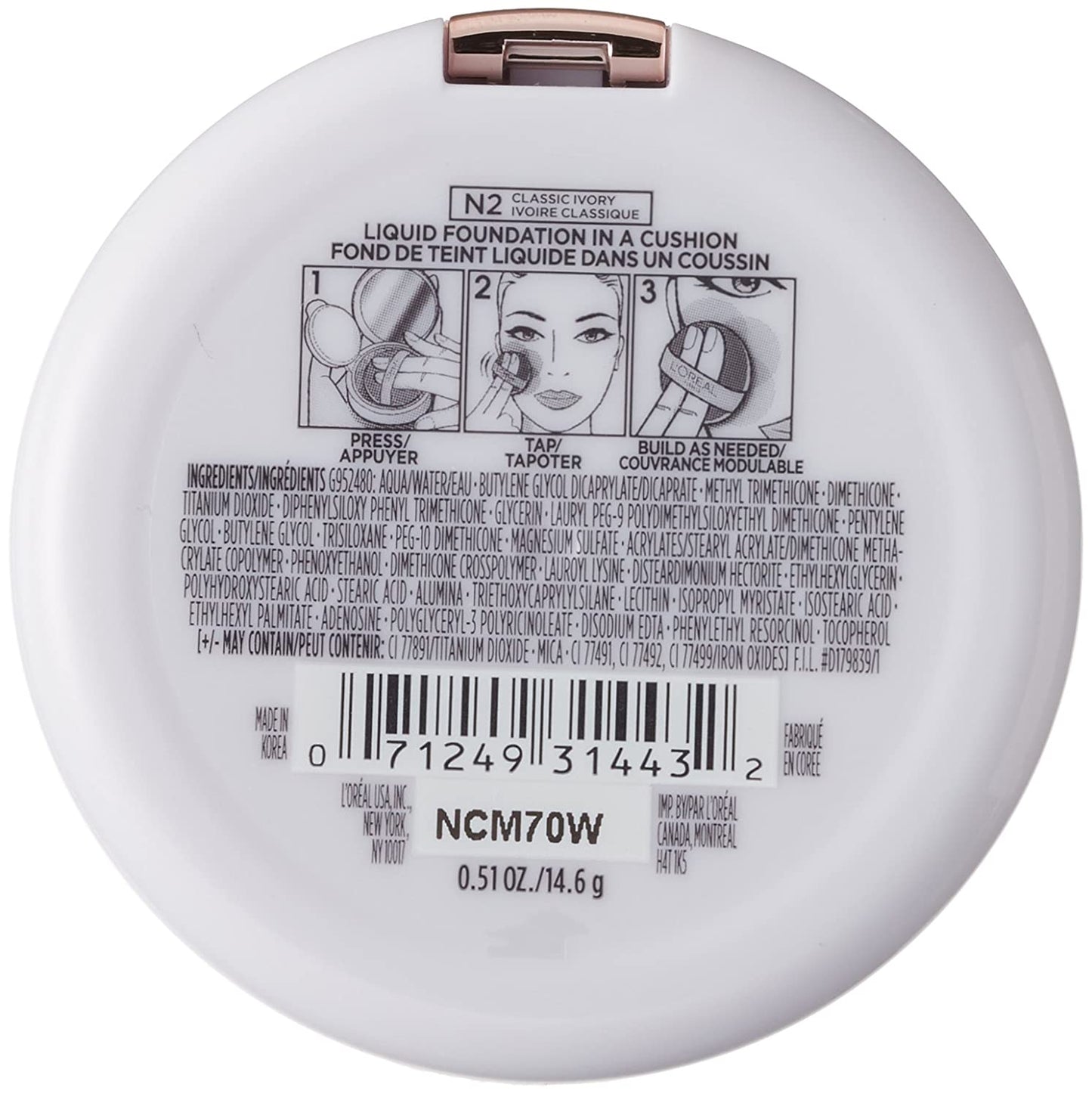 L'Oréal Paris True Match Lumi Cushion Foundation,