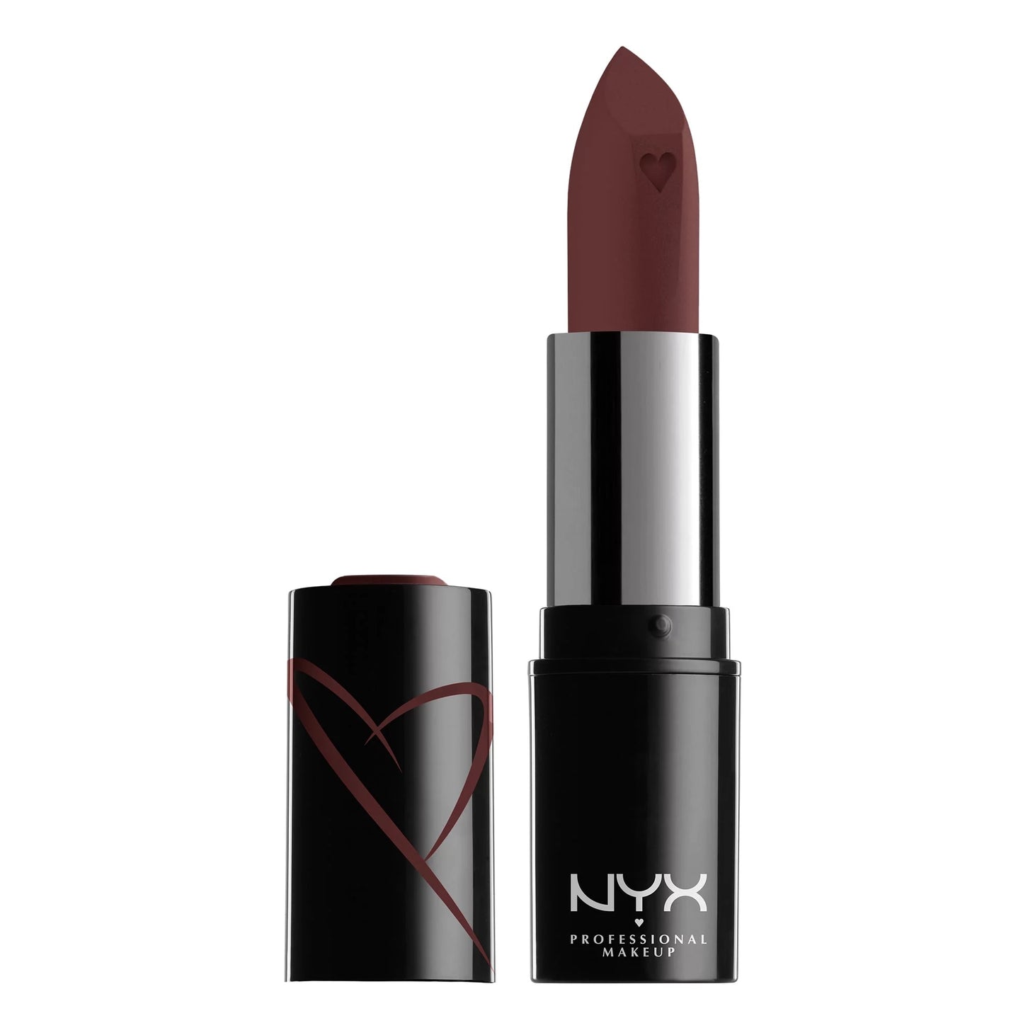 NYX Shout Loud Satin Lipstick, infused with mango and shea butter,