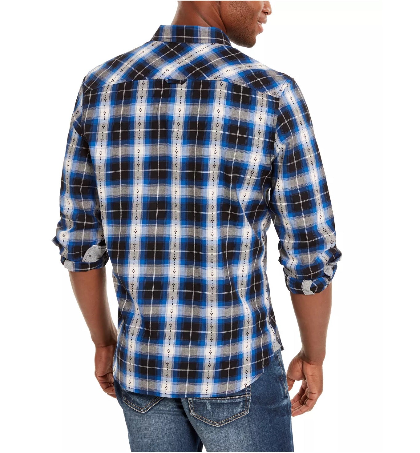 AMERICAN RAG Men's Plaid Plus Flannel Shirt,