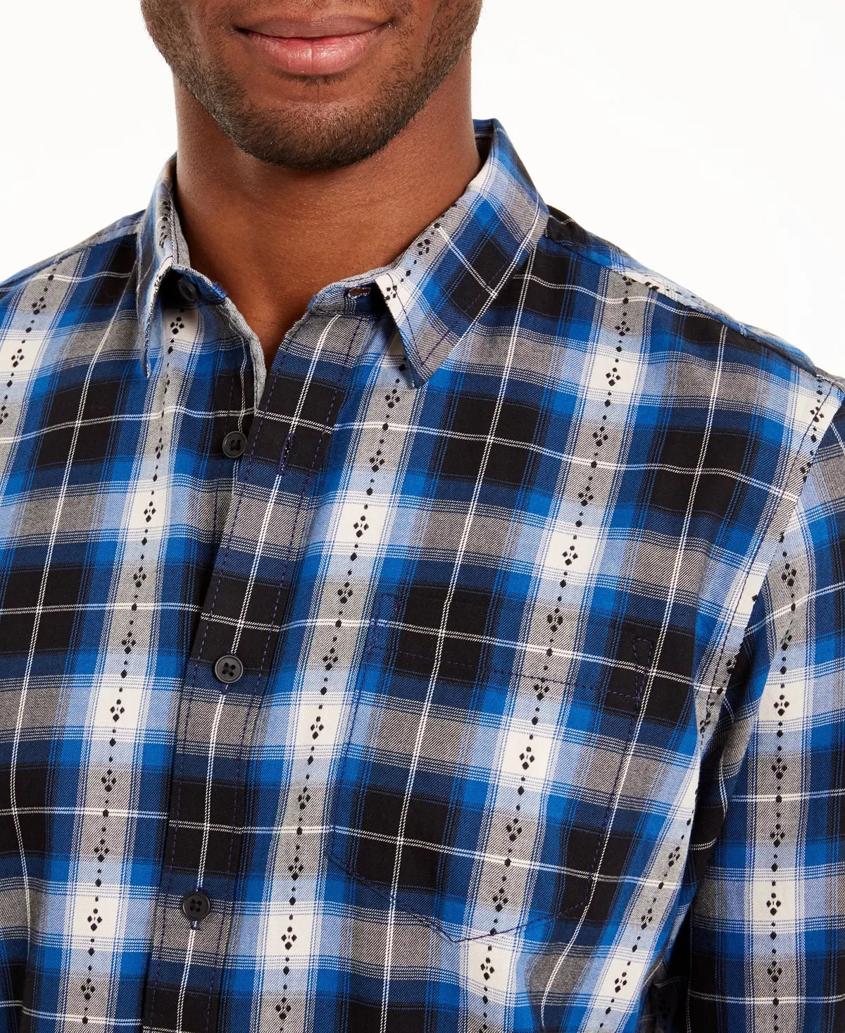 AMERICAN RAG Men's Plaid Plus Flannel Shirt,