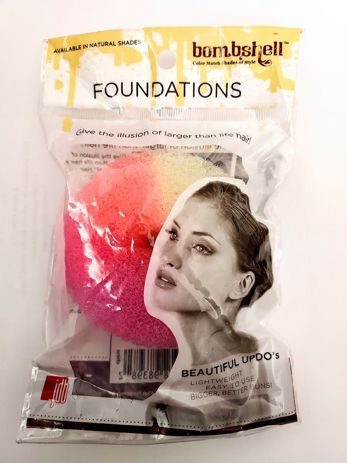 Bom.bshell Lightweight Firm Sponge Donut Foundation for UP DO Bun,(3 in Lot)