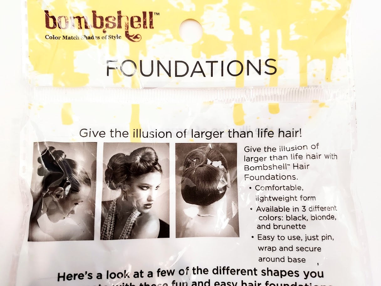 Bom.bshell Lightweight Firm Sponge Donut Foundation for UP DO Bun,(3 in Lot)