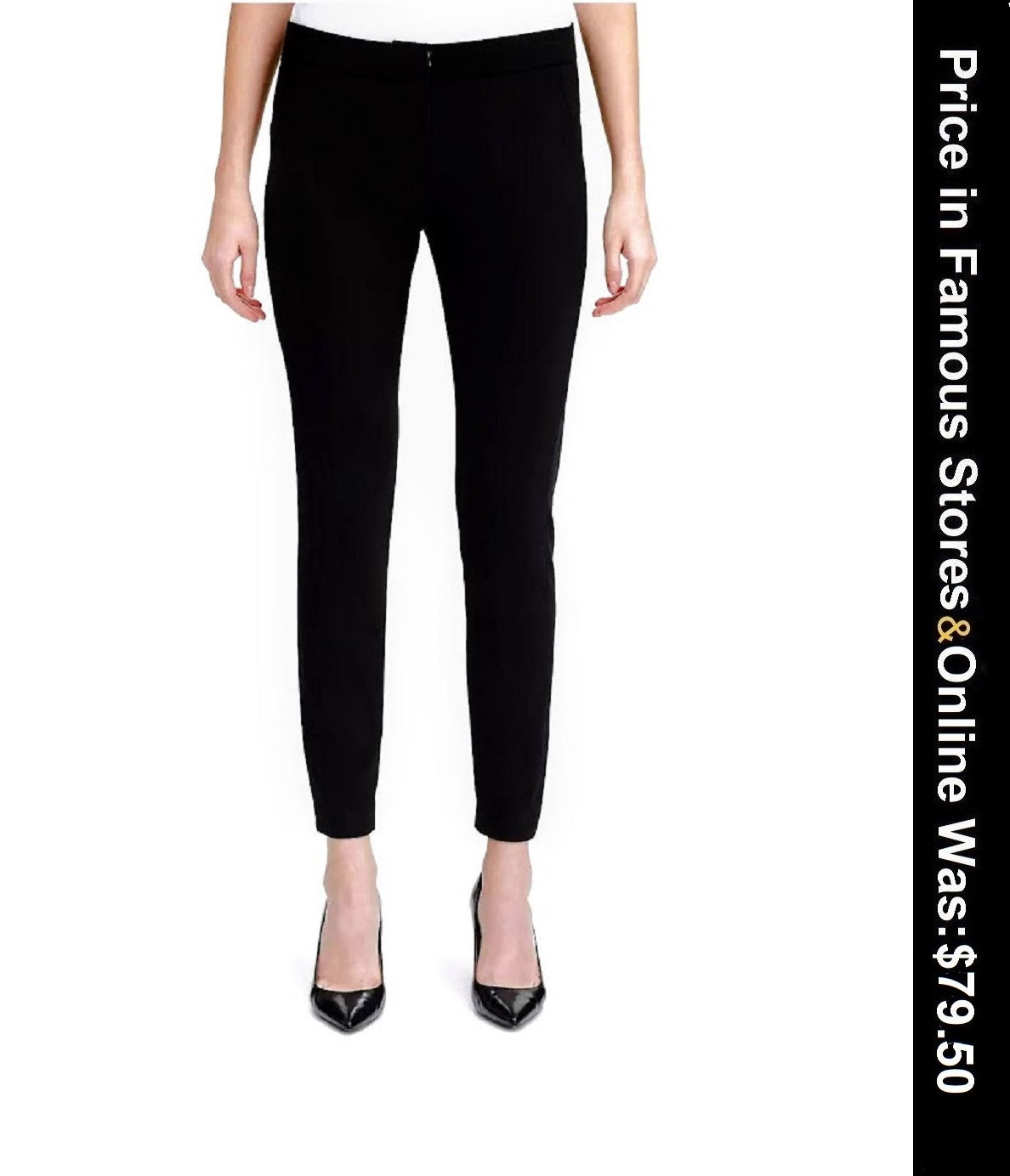 Calvin Klein contrast-waist skinny pants, Size 8